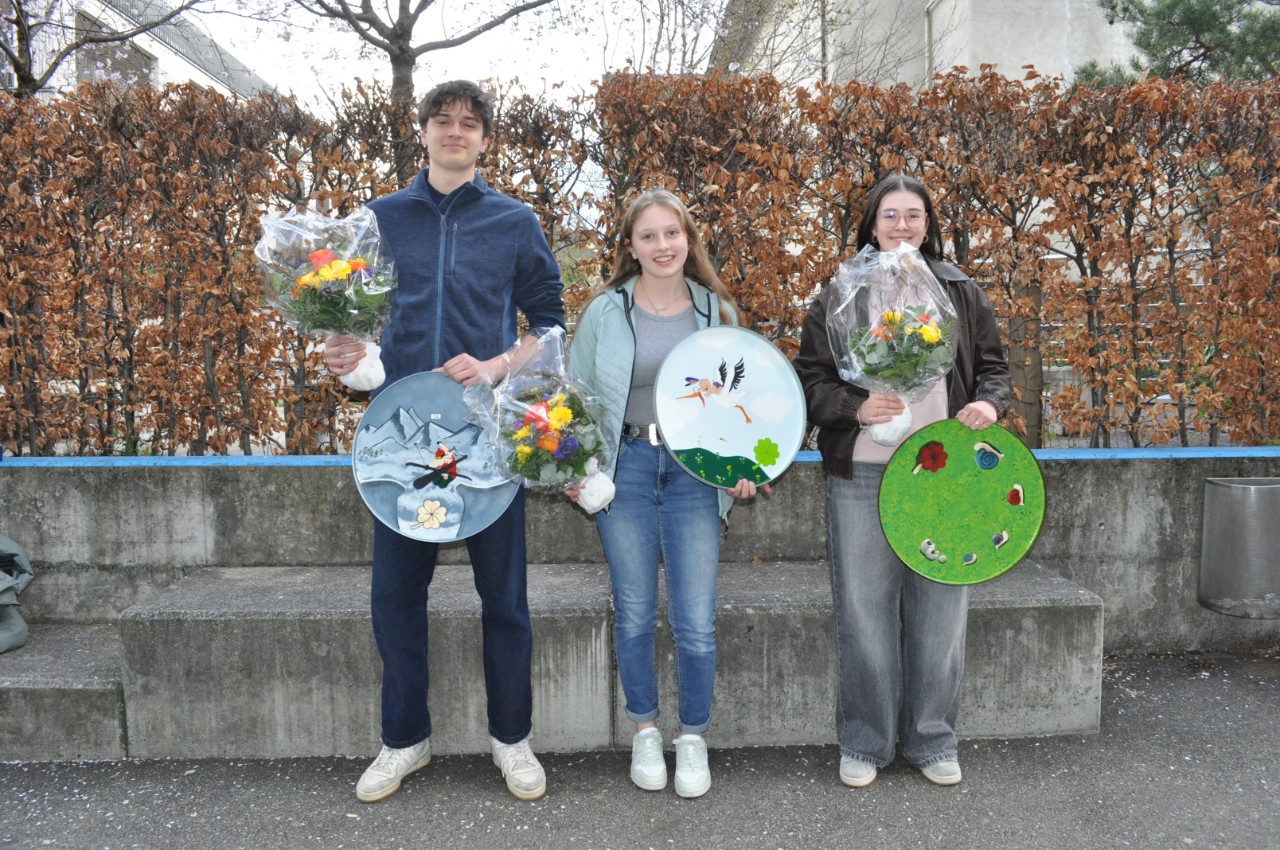 1. Lehrjahr: Benedikt, Ramona und Svenja